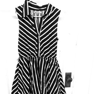 NWT Striped Charlotte Russe / Bailey Blue Dress